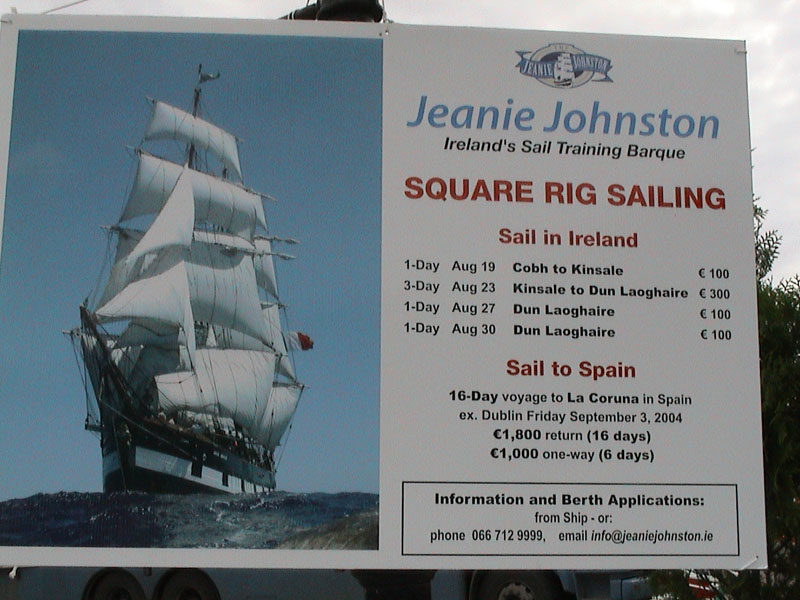 DSC02117 jeanie Johnston ad kinsale